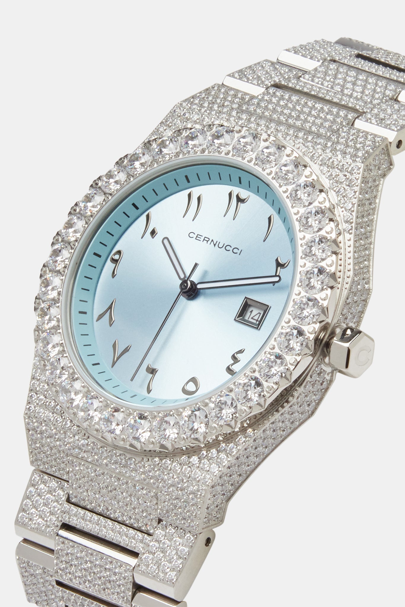 Cernucci Blue Iced Watch | Mens Watches | Shop Iced Watches at CERNUCCI ...