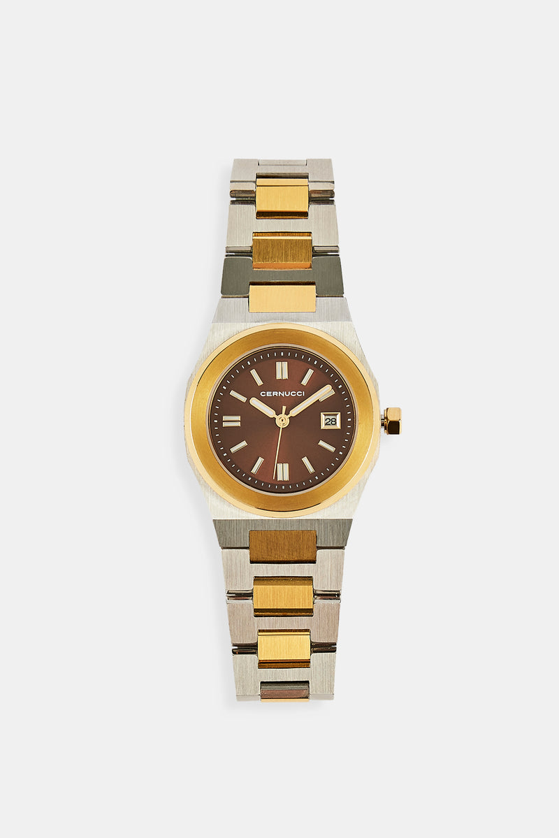 Cernucci Two Tone Watch - Silver | Womens Watches | Shop  display picture 1