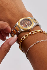 Cernucci Two Tone Watch - Silver