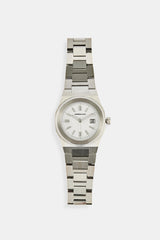 Cernucci White Dial Polished Watch - Silver