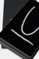 5mm Tennis Chain & Bracelet Set