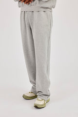 Logo Embossed Relaxed Jogger - Grey Marl