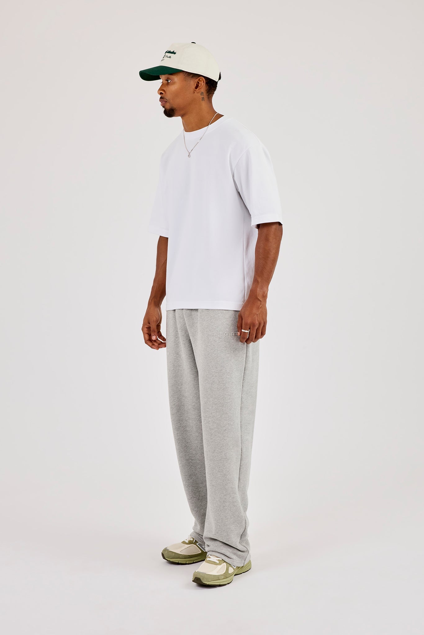 Logo Embossed Relaxed Jogger - Grey Marl