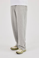 Logo Embossed Relaxed Jogger - Grey Marl