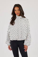 Polka Dot Jacket - White