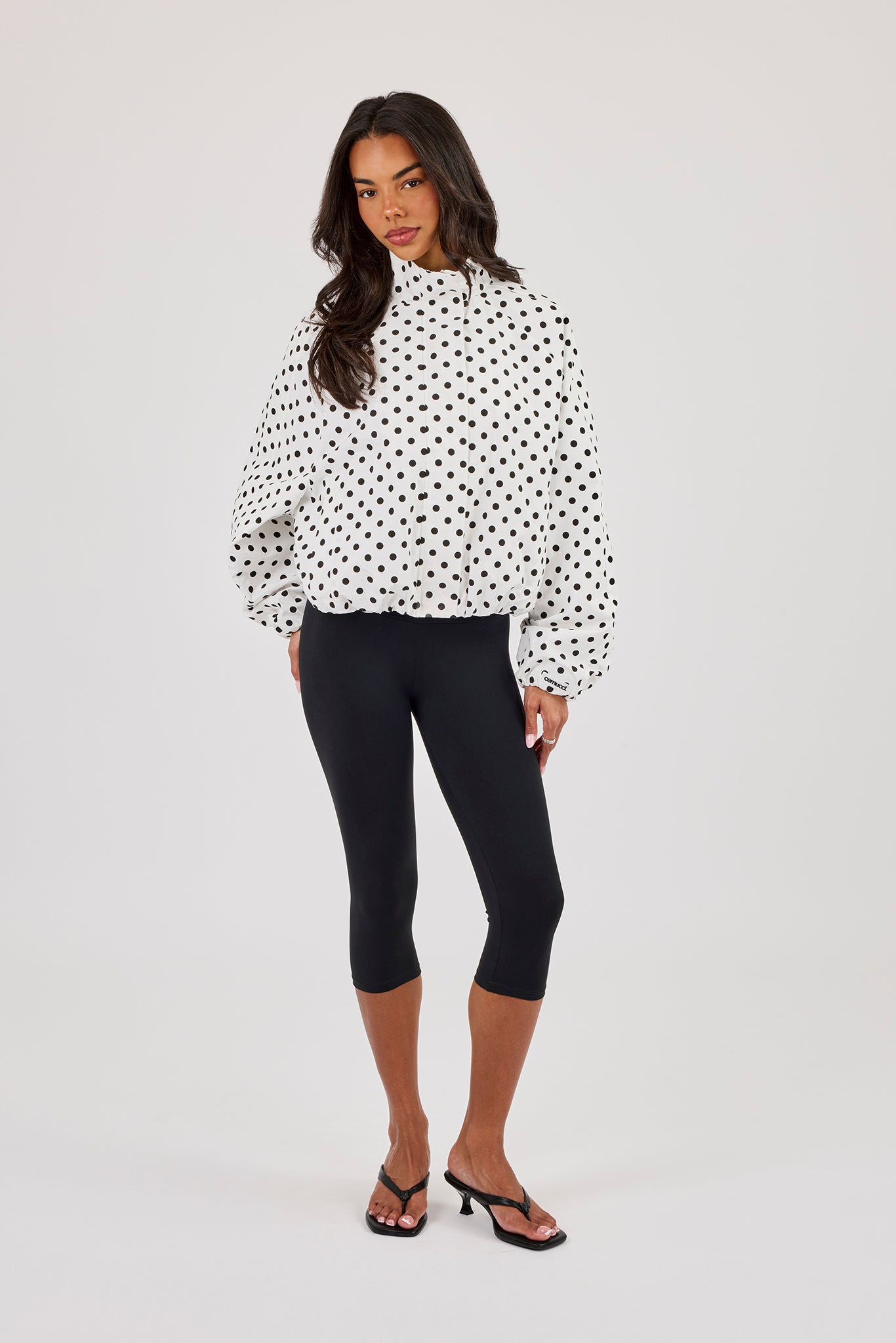 Polka Dot Jacket - White