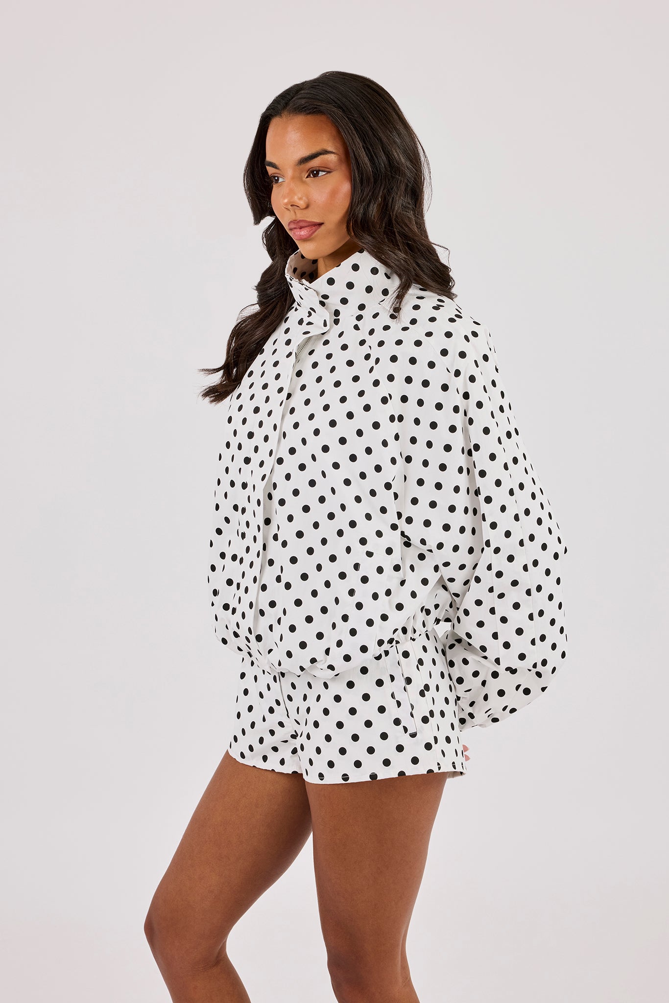 Polka Dot Jacket - White