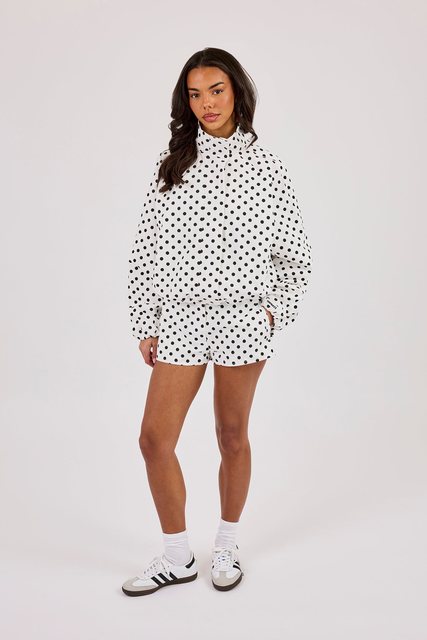Polka Dot Jacket - White