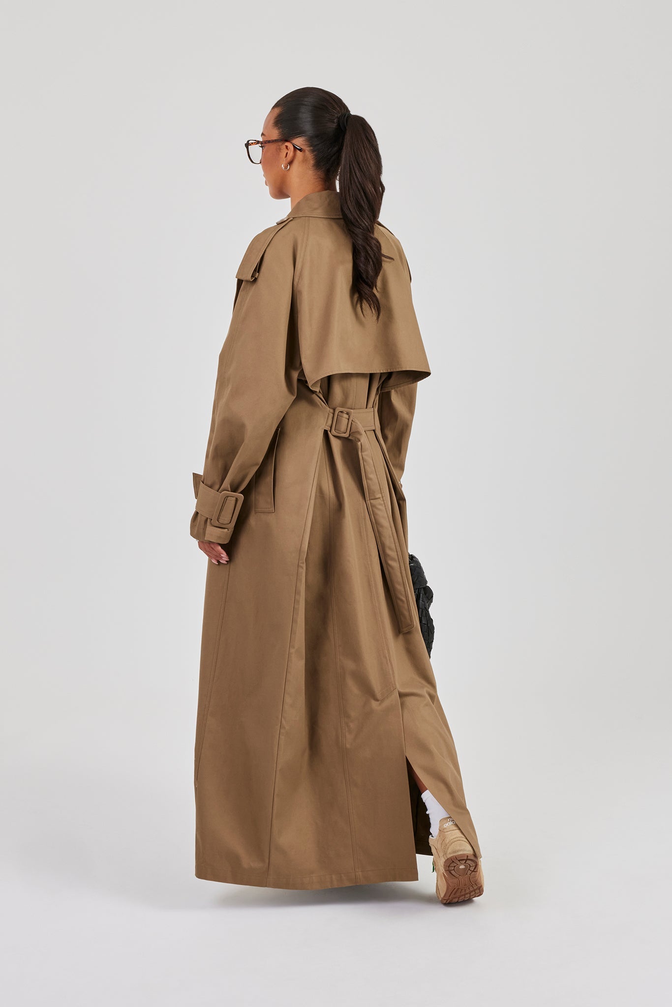 Oversized Maxi Trench Coat - Beige | Womens Outerwear | Shop