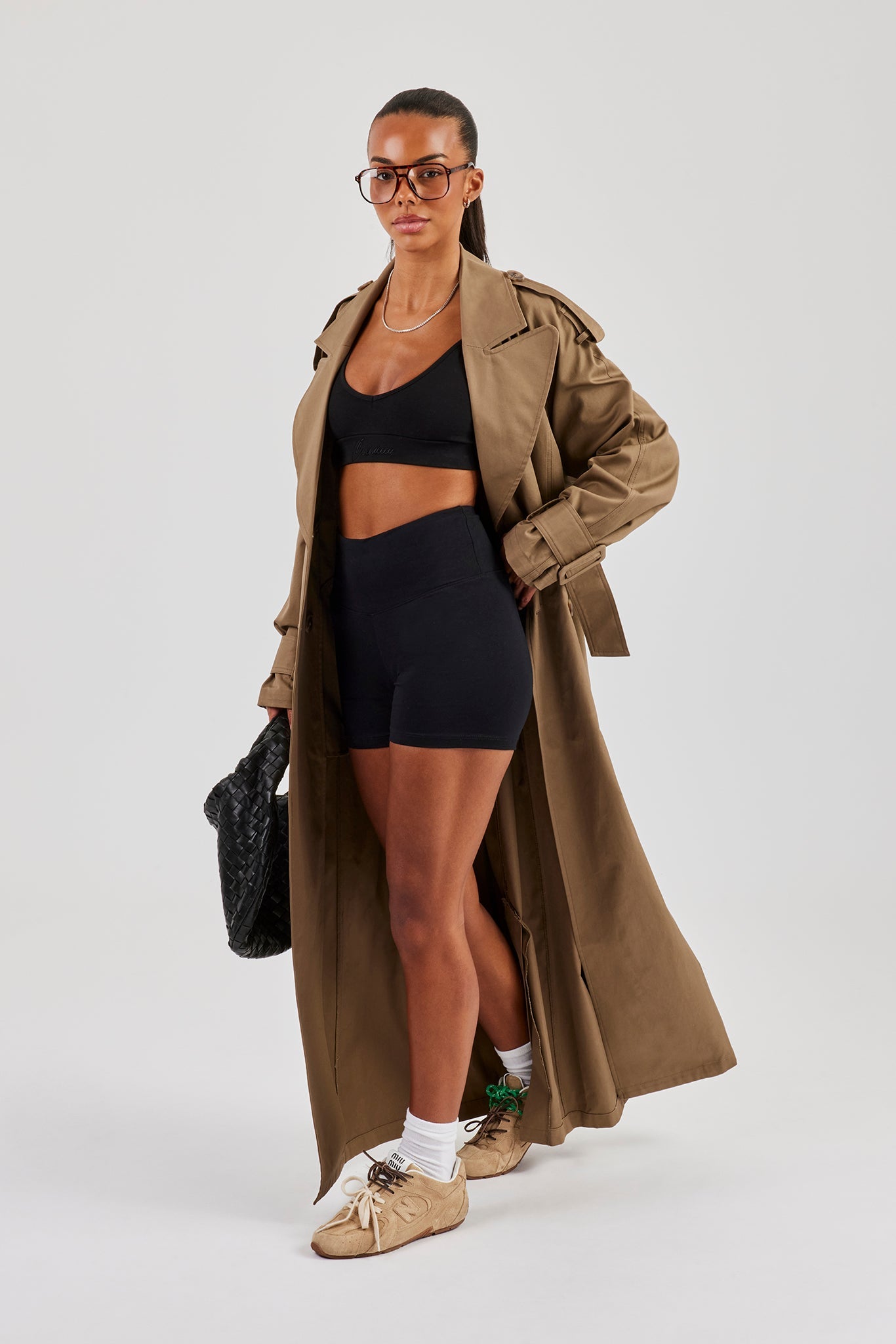 Oversized Maxi Trench Coat - Beige | Womens Outerwear | Shop
