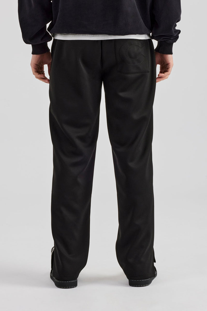 Taping Split Hem Track Pant - Black