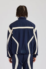 CCC Nylon Zip Through Jacket - Navy Blue