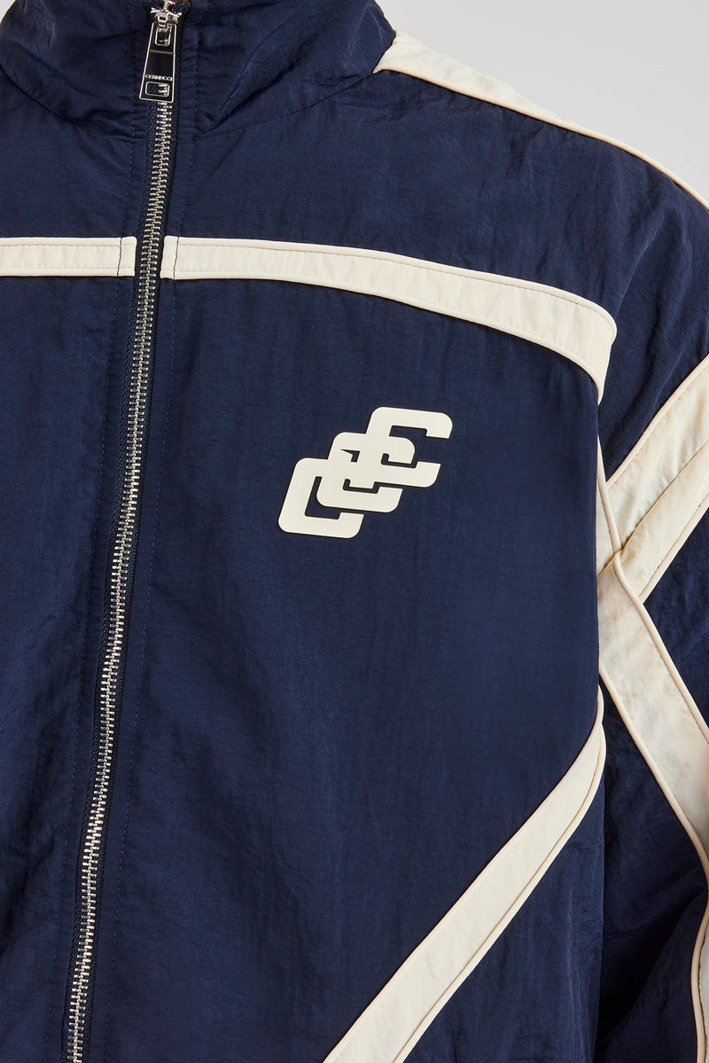 CCC Nylon Zip Through Jacket - Navy Blue