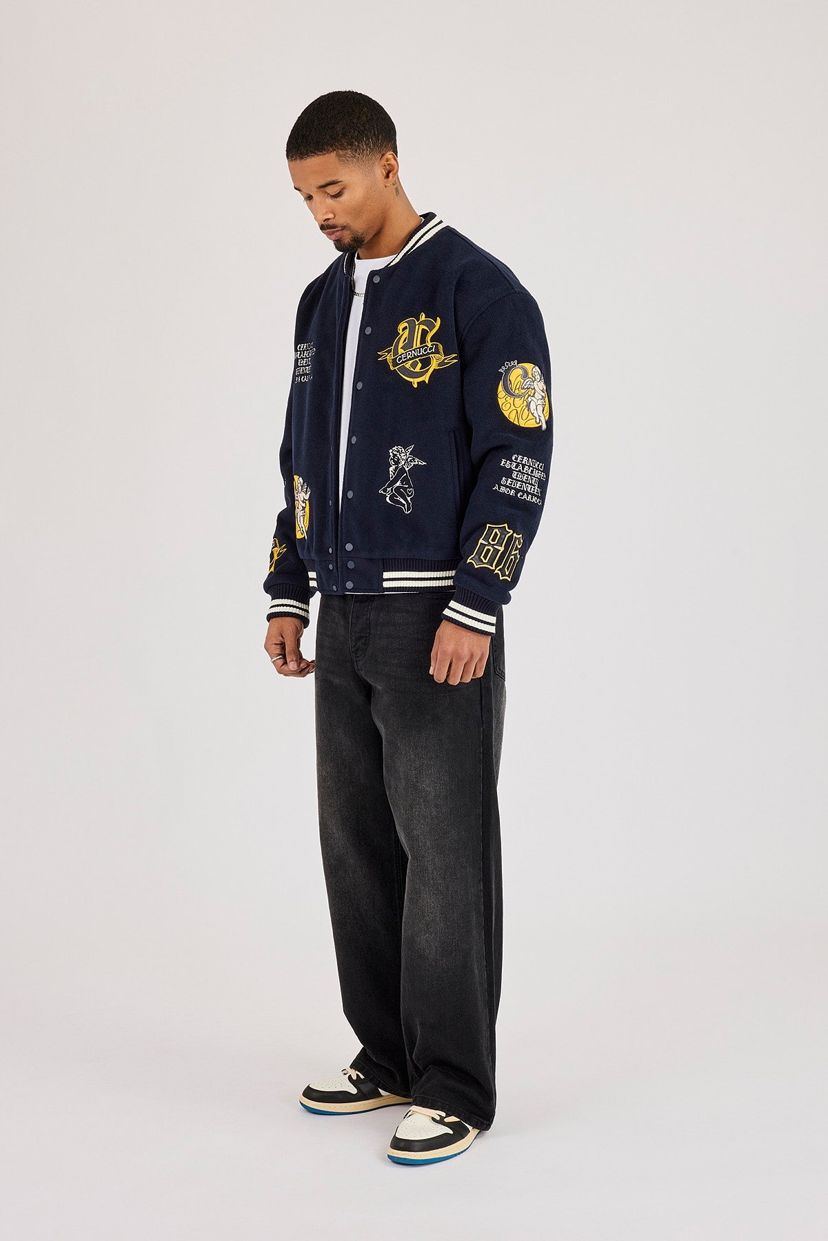 Cherub Meus Crias Varsity Jacket - Navy