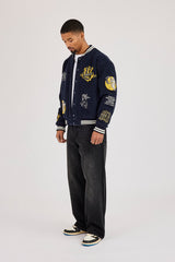 Cherub Meus Crias Varsity Jacket - Navy