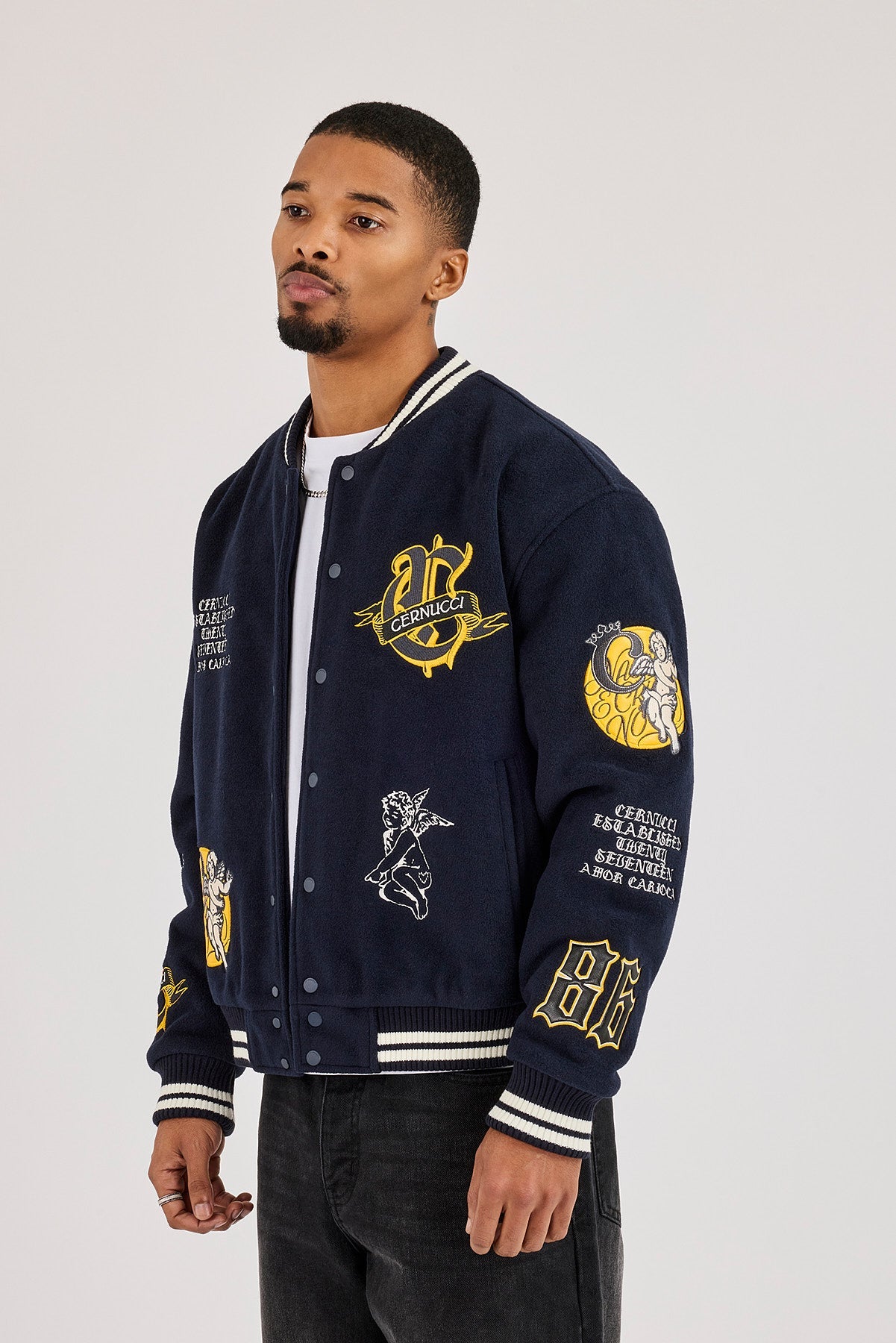 Cherub Meus Crias Varsity Jacket - Navy