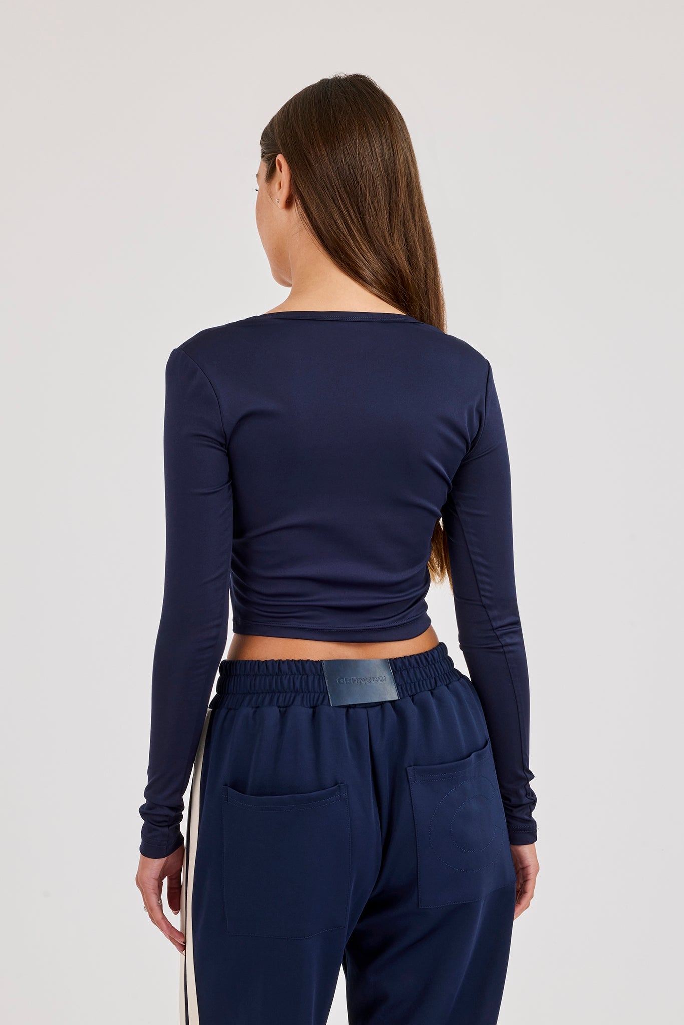 Ipanema Printed Scoop Neck Top - Navy Blue