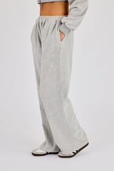 Towelling Relaxed Jogger - Grey