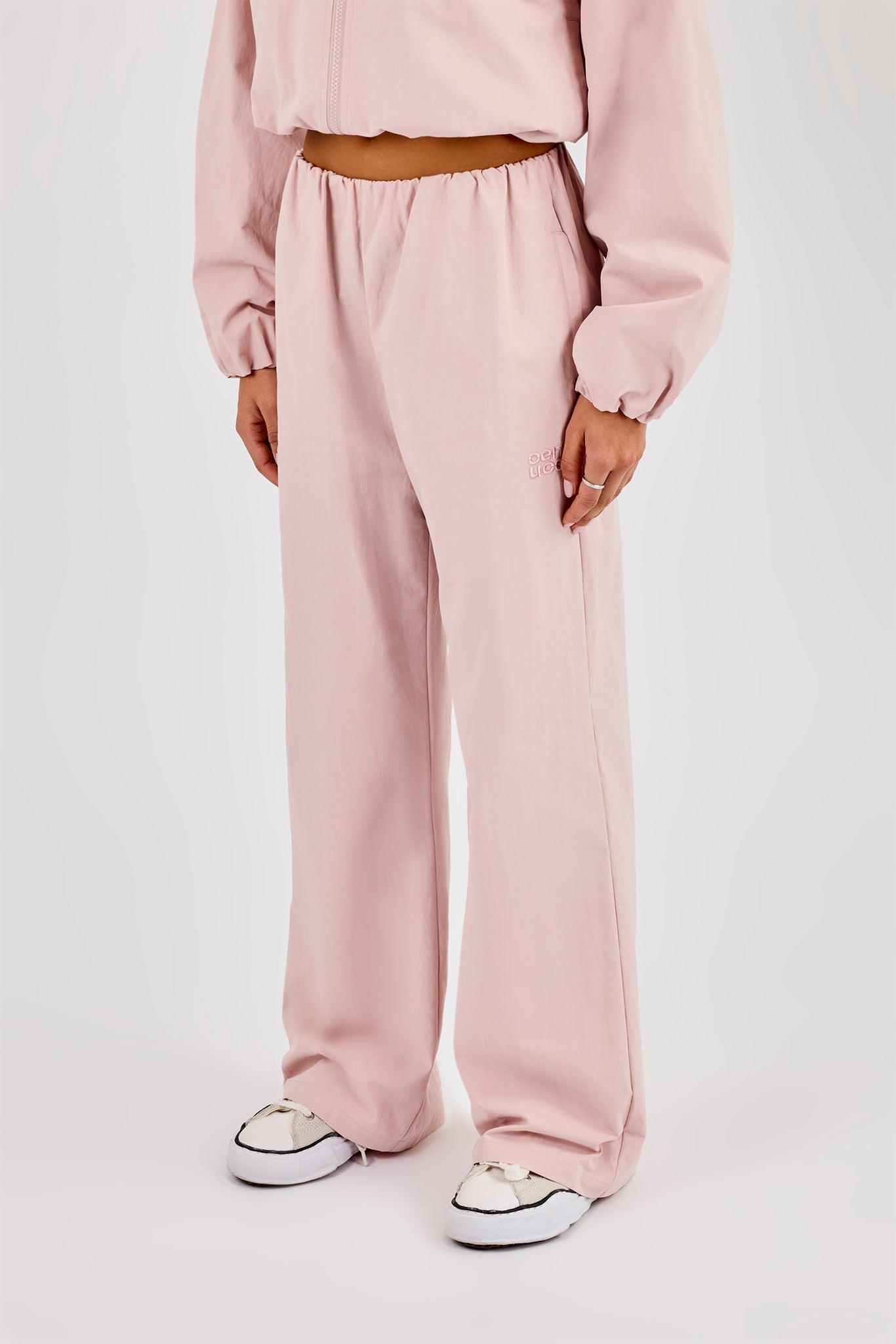 Nylon Waistbandless Jogger - Light Pink