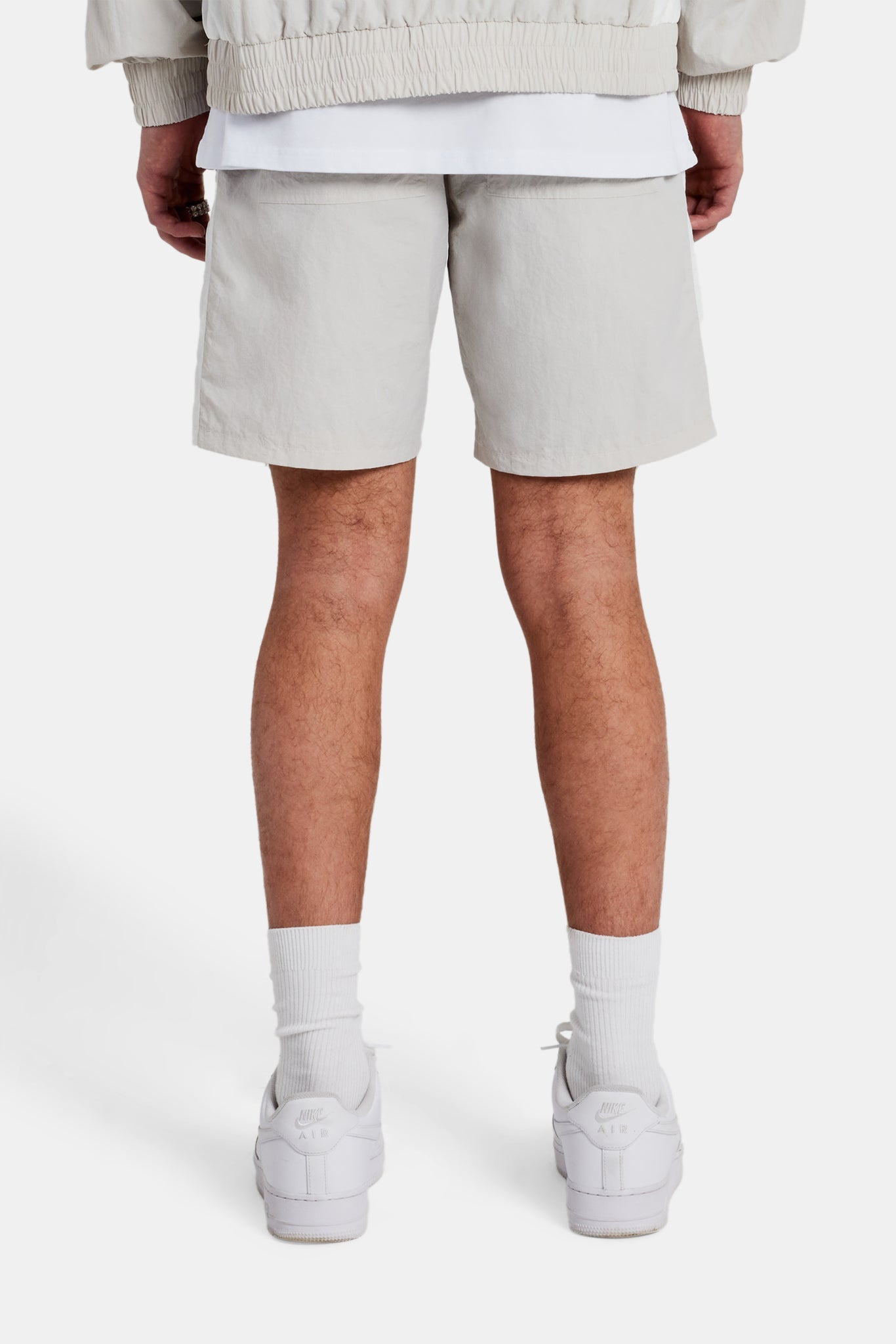 Cernucci Panelled Nylon Relaxed Short - Stone