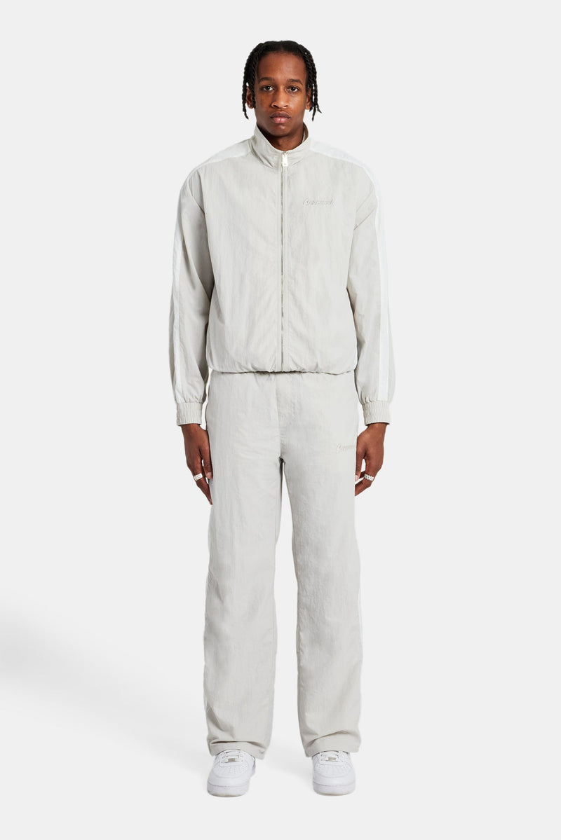 Cernucci Panelled Nylon Tracksuit - Stone