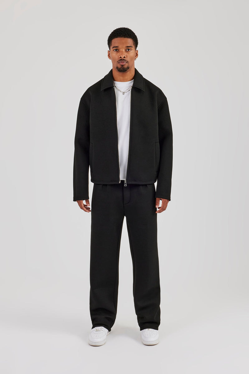 Scuba Harrington Jacket & Relaxed Trouser - Black