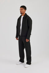Scuba Harrington Jacket & Relaxed Trouser - Black