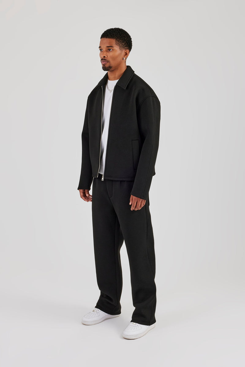 Scuba Harrington Jacket & Relaxed Trouser - Black