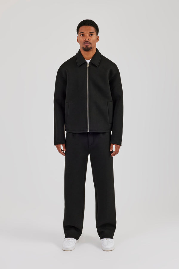 Scuba Harrington Jacket & Relaxed Trouser - Black