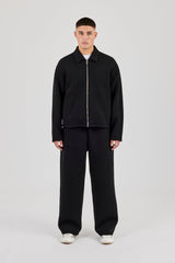 Scuba Harrington Jacket & Baggy Fit Trouser - Black