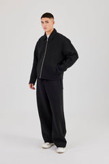 Scuba Harrington Jacket & Baggy Fit Trouser - Black