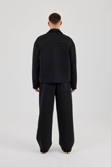 Scuba Harrington Jacket & Baggy Fit Trouser - Black