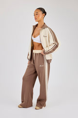 Contrast Detail Track Top - Off White