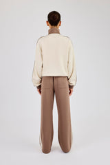 Contrast Detail Track Top & Pant