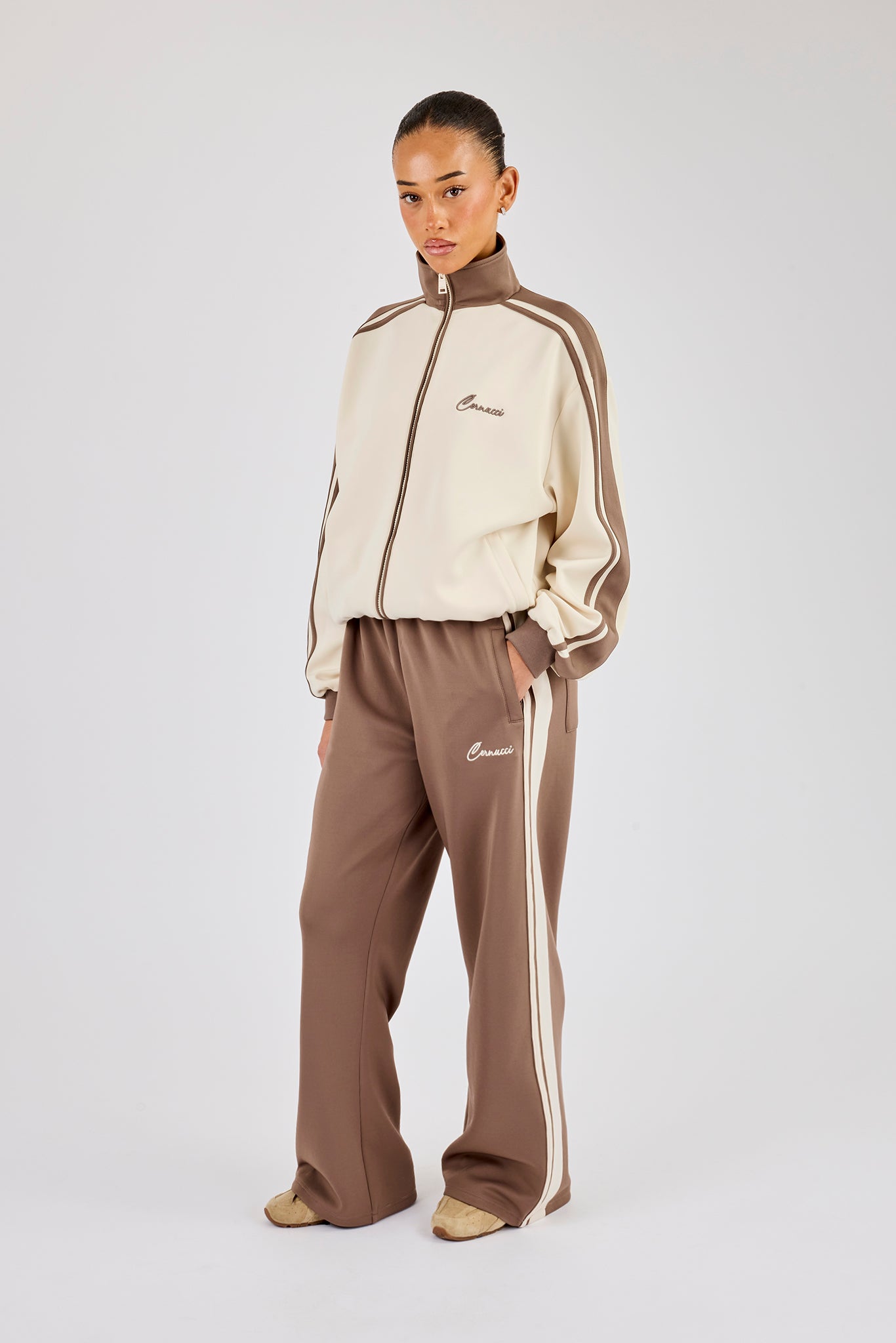 Contrast Detail Track Top & Pant