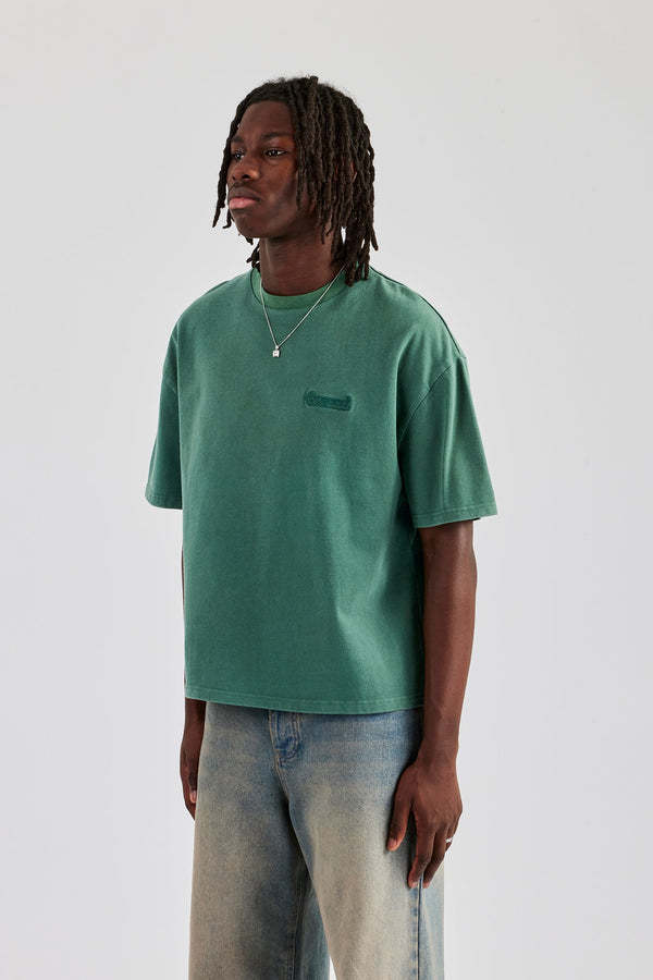 Washed Boxy T-Shirt - Green