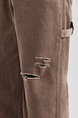 Baggy Cord Trouser - Taupe