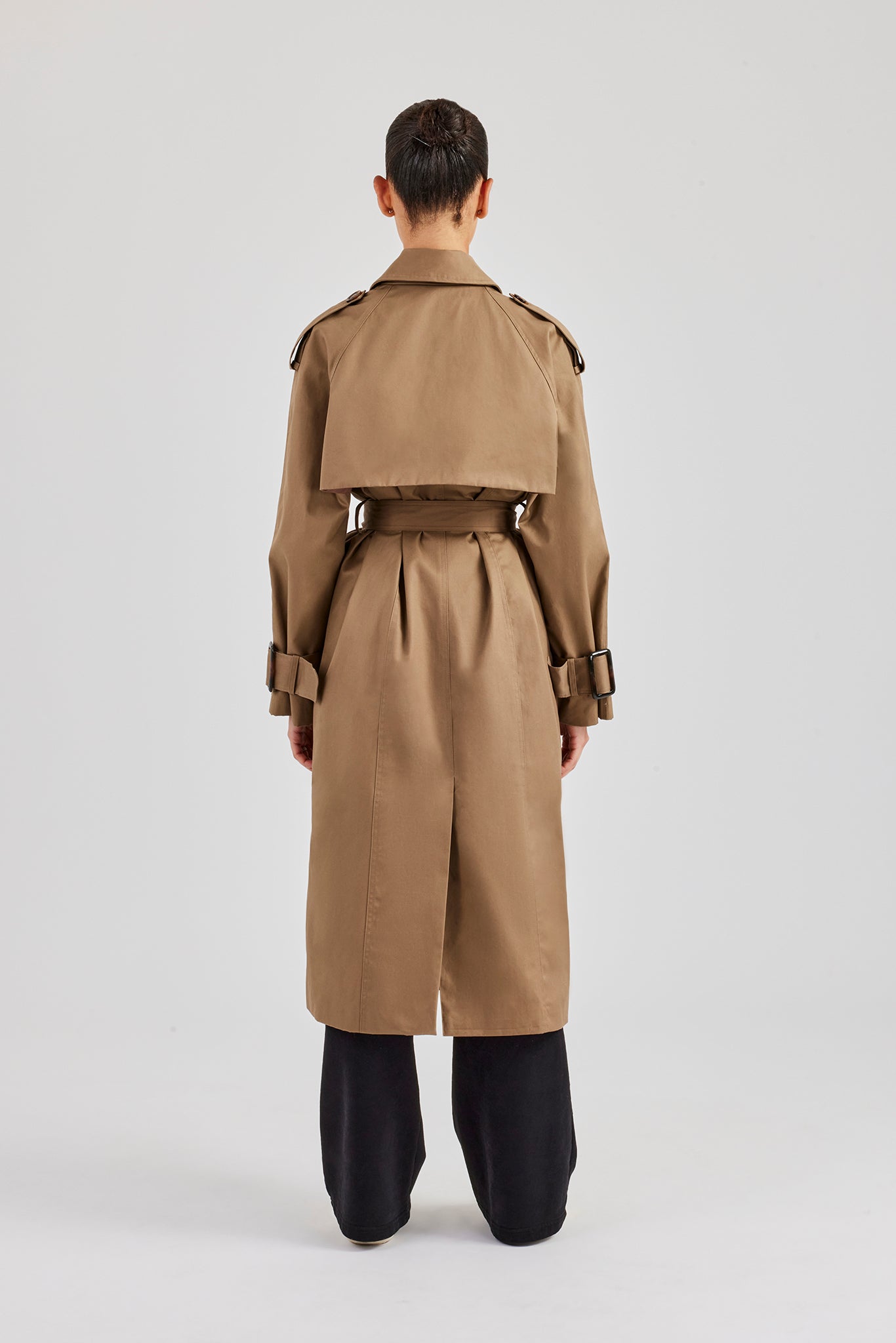 Twill Trench Coat - Taupe | Womens Outerwear | Shop Jackets at