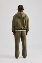 Straight Leg Jogger - Washed Green