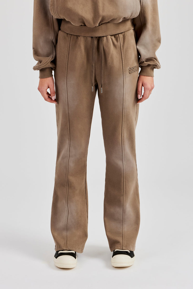 Washed Jersey Flare - Washed Taupe