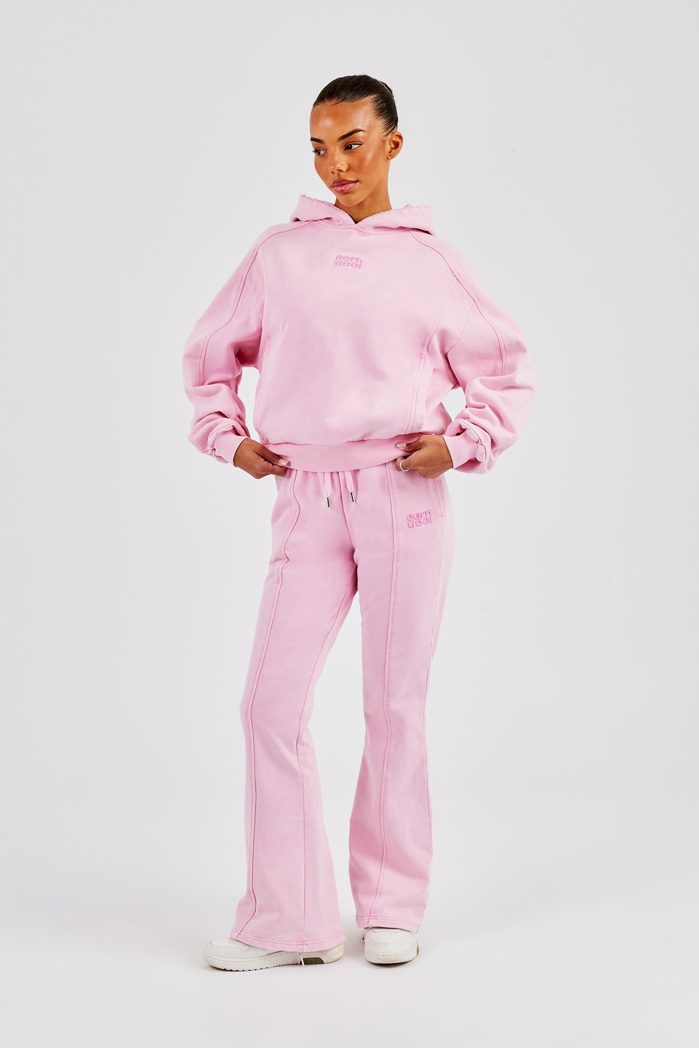 Washed Jersey Flare - Washed Pink