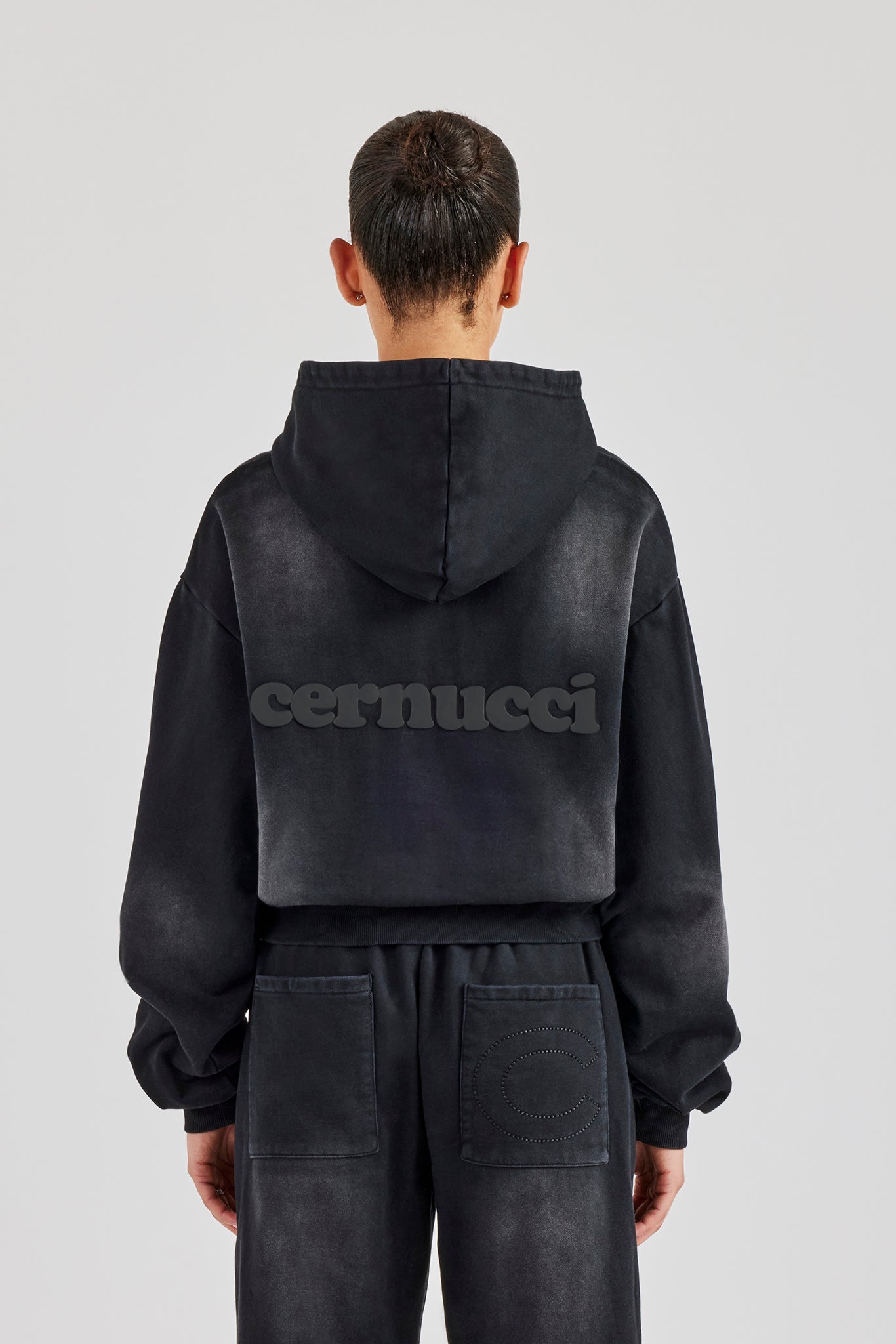 Boxy Shadow Boxy Shadow Pocket Hoodie - Washed Black | Womens Hoodies & Sweats ...