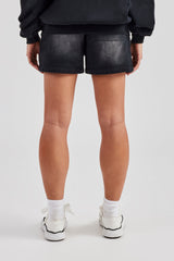 Washed Relaxed Shorts - Black