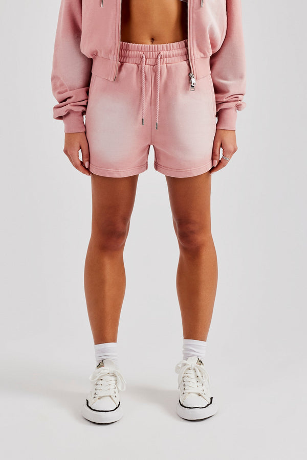 Washed Relaxed Shorts - Pink