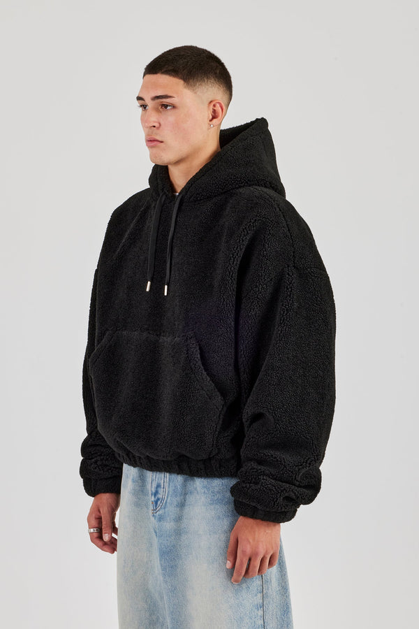 Boxy Borg Hoodie - Black