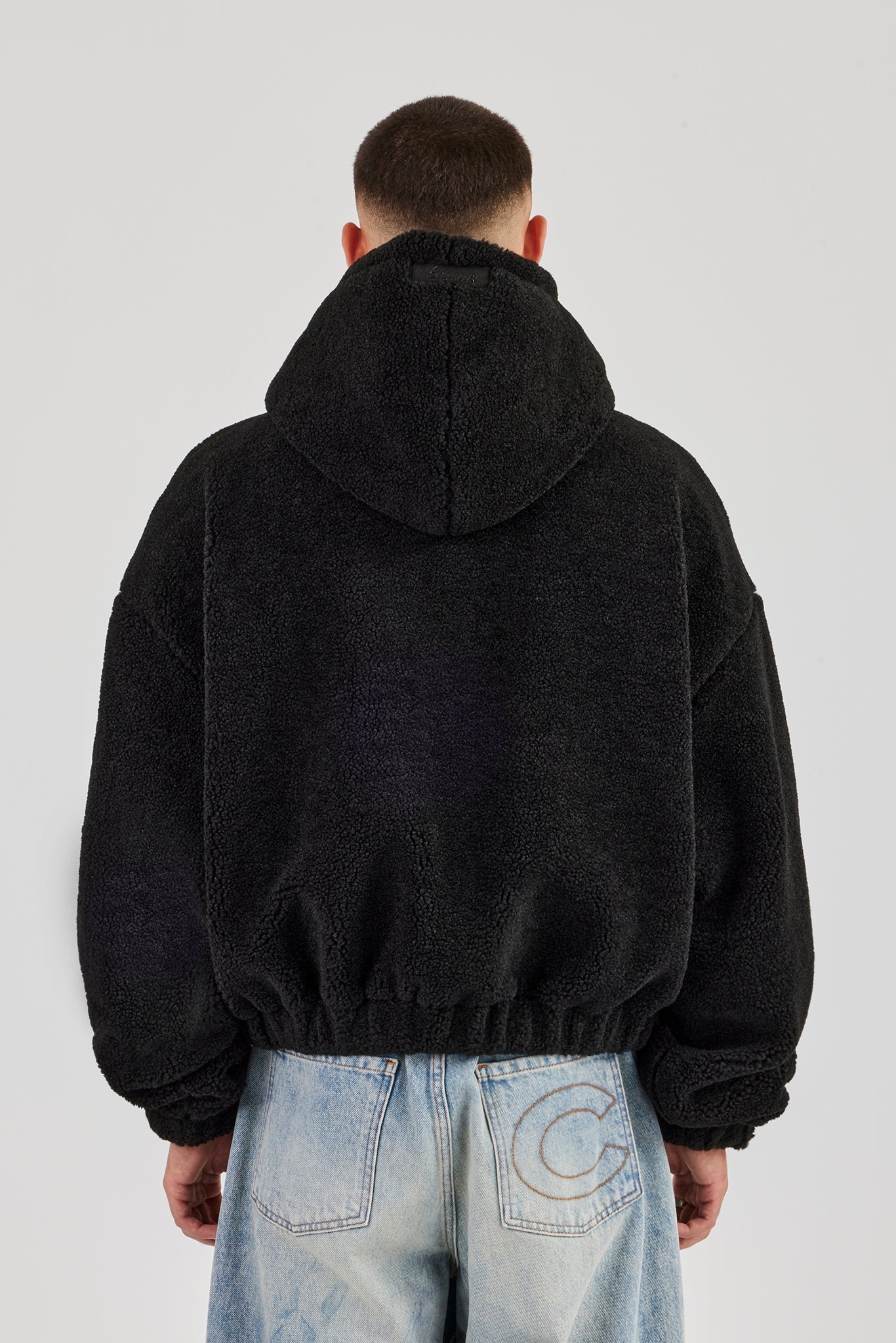 Boxy Borg Hoodie - Black