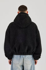 Boxy Borg Hoodie - Black