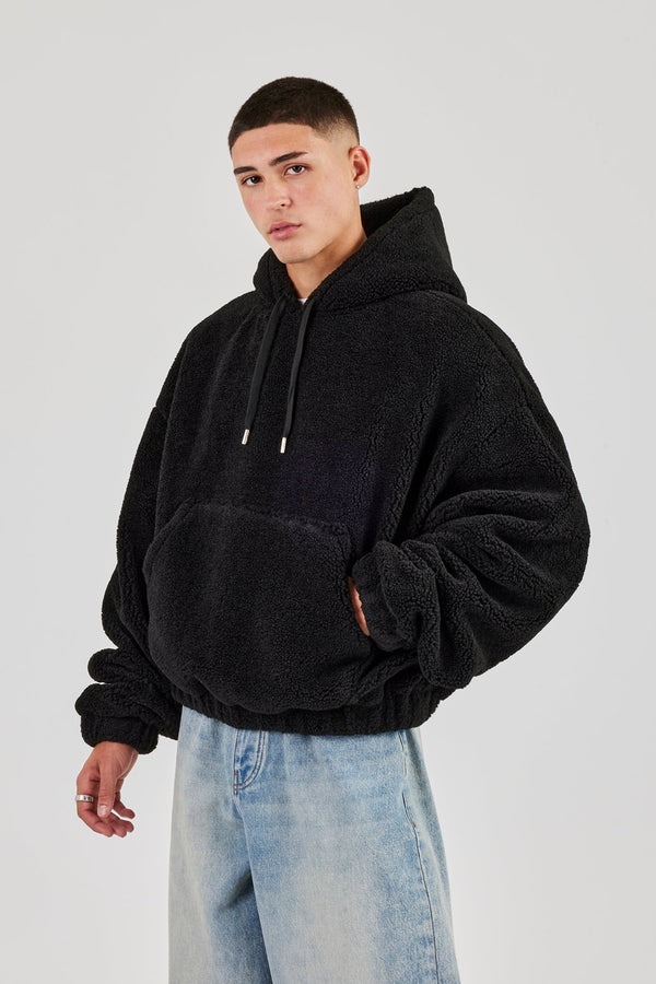Boxy Borg Hoodie - Black