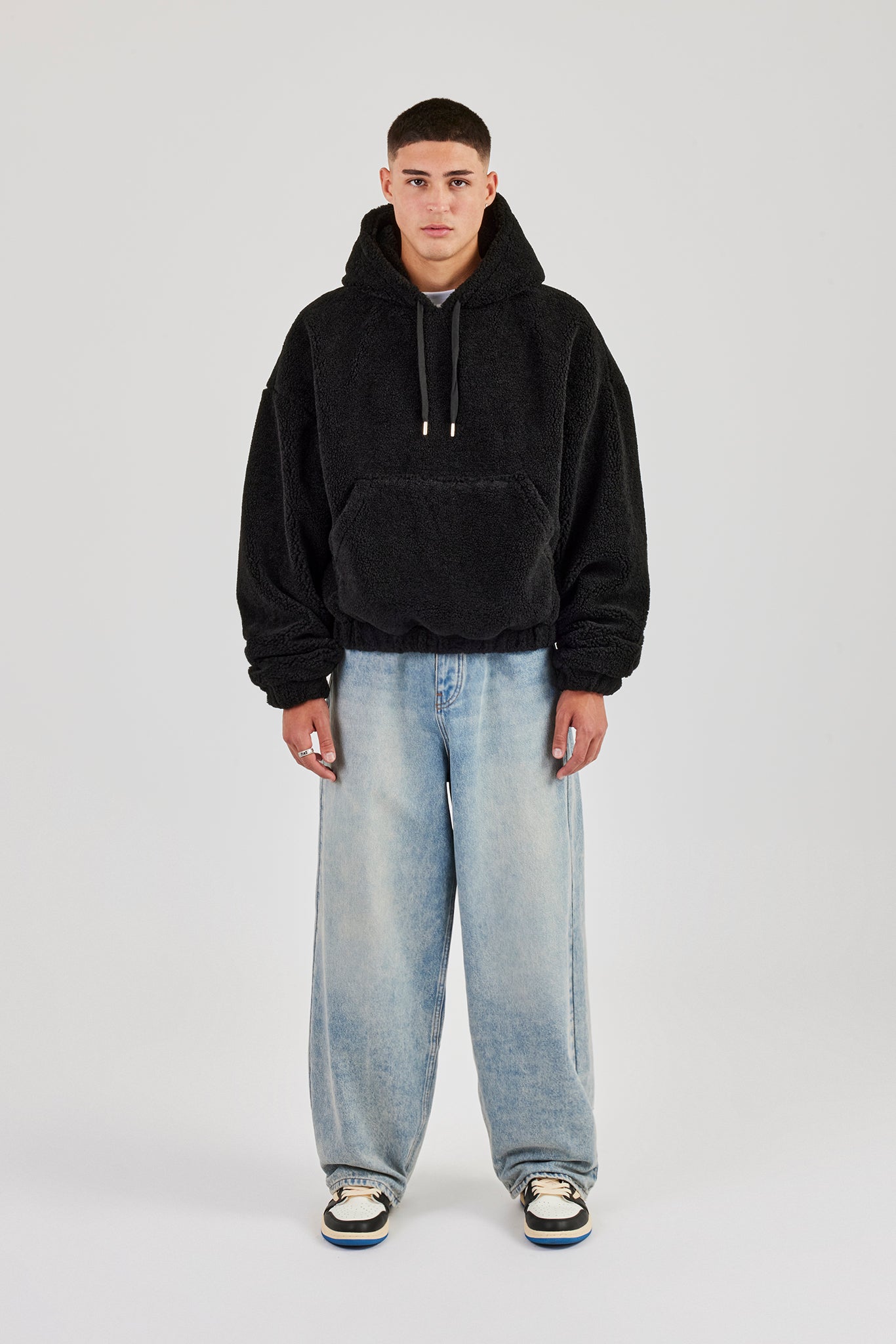 Boxy Borg Hoodie - Black