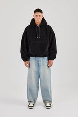 Boxy Borg Hoodie - Black